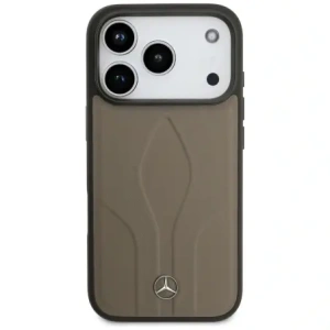 Etui Mercedes Leather The Move MagSafe do Apple iPhone 17 Pro taupe