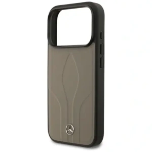 Etui Mercedes Leather The Move MagSafe do Apple iPhone 17 Pro taupe