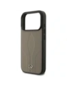Etui Mercedes Leather The Move MagSafe do Apple iPhone 17 Pro taupe