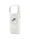 Etui Karl Lagerfeld IML Glitter Karl & Choupette Heads Logo MagSafe do Apple iPhone 17 Pro szary