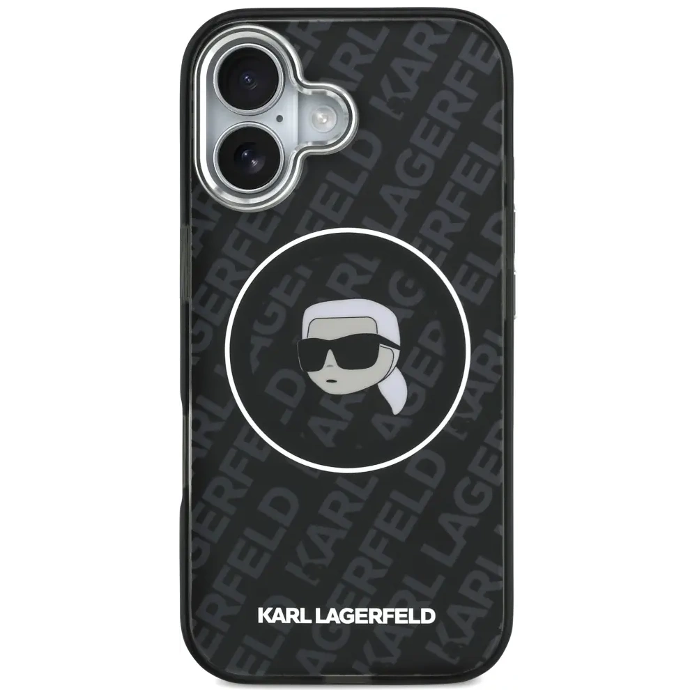 Etui Karl Lagerfeld IML Karl Head Logo MagSafe do Apple iPhone 17 czarny