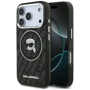 Etui Karl Lagerfeld IML Karl Head Logo MagSafe do Apple iPhone 17 Pro czarny