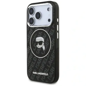 Etui Karl Lagerfeld IML Karl Head Logo MagSafe do Apple iPhone 17 Pro czarny