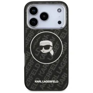 Etui Karl Lagerfeld IML Karl Head Logo MagSafe do Apple iPhone 17 Pro czarny