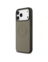 Etui Mercedes Leather Vintage Logo MagSafe do Apple iPhone 17 Pro Max taupe