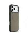 Etui Mercedes Leather Vintage Logo MagSafe do Apple iPhone 17 Pro Max taupe