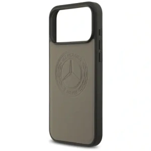 Etui Mercedes Leather Vintage Logo MagSafe do Apple iPhone 17 Pro Max taupe