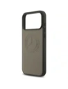 Etui Mercedes Leather Vintage Logo MagSafe do Apple iPhone 17 Pro Max taupe
