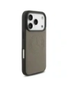 Etui Mercedes Leather Vintage Logo MagSafe do Apple iPhone 17 Pro taupe