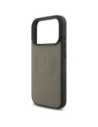 Etui Mercedes Leather Vintage Logo MagSafe do Apple iPhone 17 Pro taupe