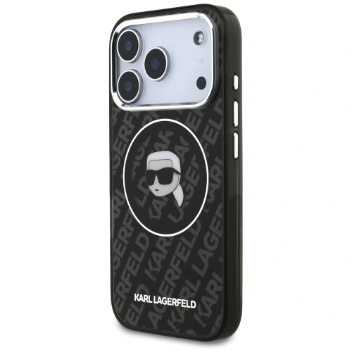 Etui Karl Lagerfeld IML Karl Head Logo MagSafe do Apple iPhone 17 Pro Max czarny