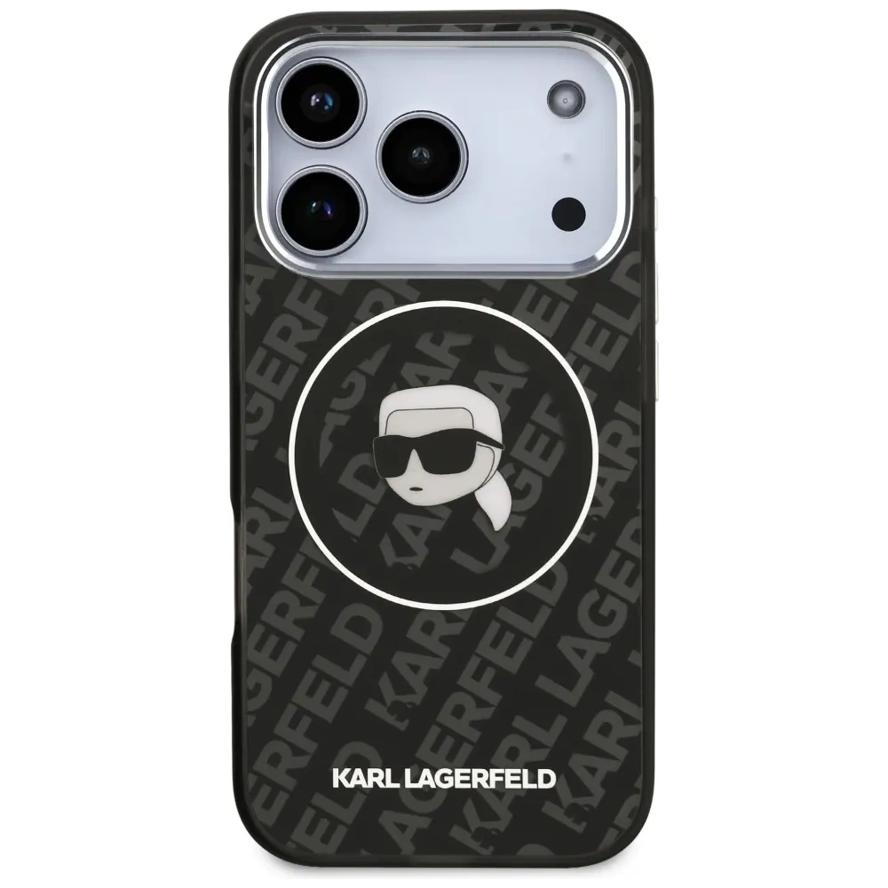 Etui Karl Lagerfeld IML Karl Head Logo MagSafe do Apple iPhone 17 Pro Max czarny