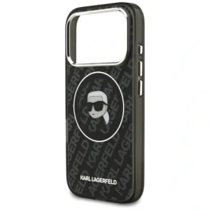 Etui Karl Lagerfeld IML Karl Head Logo MagSafe do Apple iPhone 17 Pro Max czarny