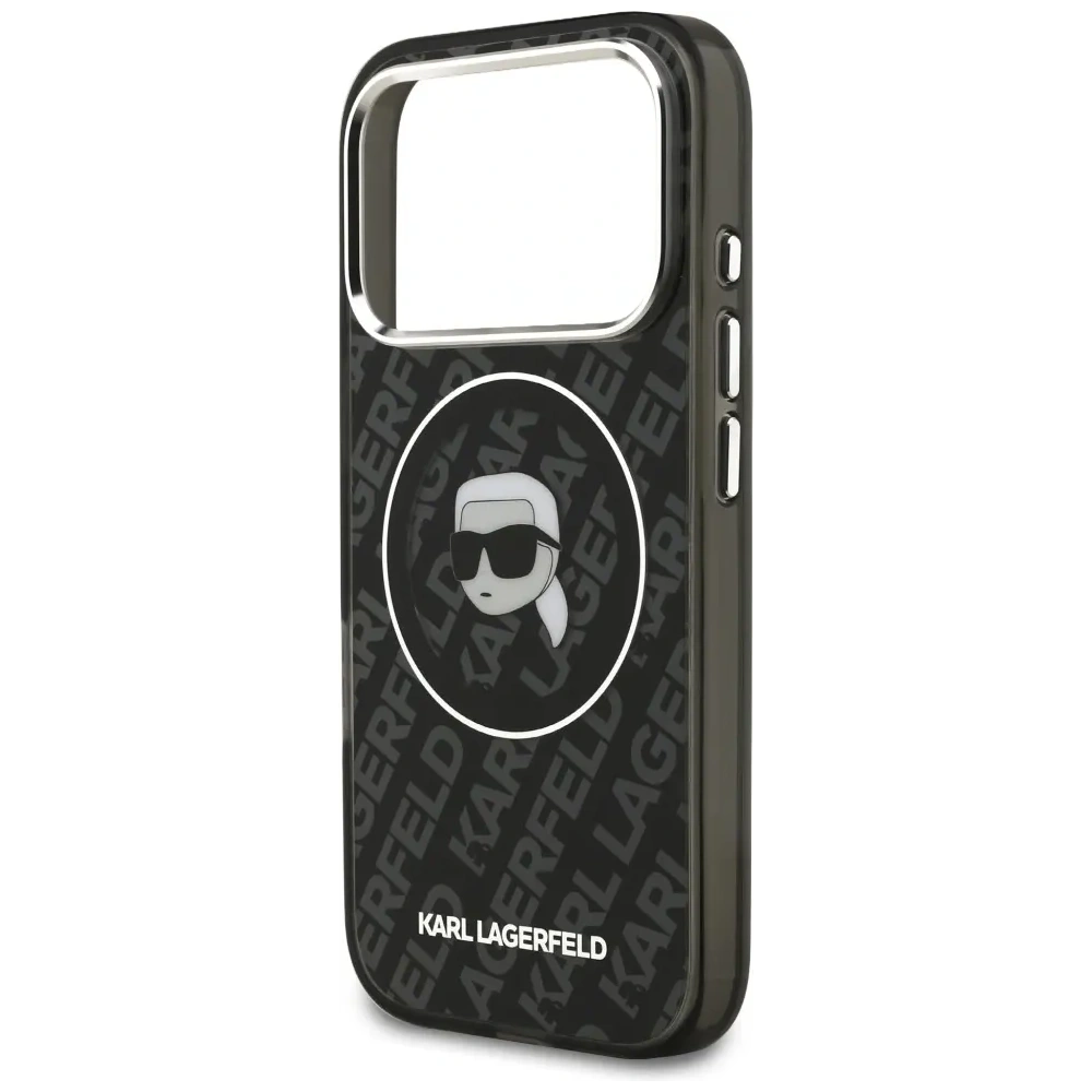 Etui Karl Lagerfeld IML Karl Head Logo MagSafe do Apple iPhone 17 Pro Max czarny