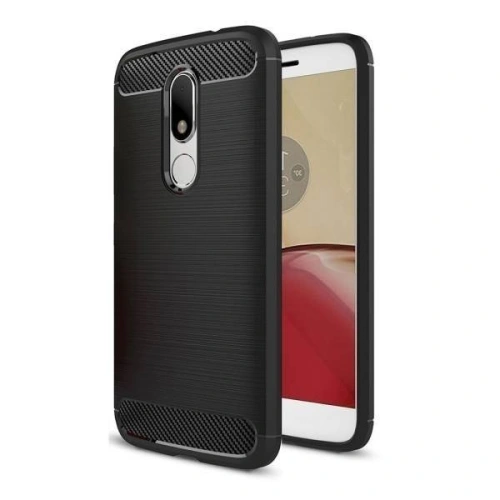 HS Case SOLID TPU Moto M Black + Szkło