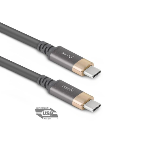 Kup Kábel Moshi USB-C Monitor Kábel Power Delivery 100 W, 4K (Szürke/Arany) - MOSH007GRYGLD - {ean13} - Sklep Home Screen