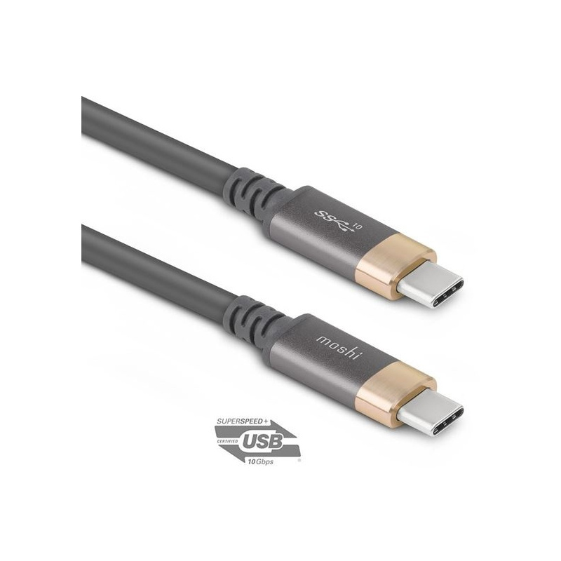 Buy Moshi USB-C Monitor Cable (USB Type-C), 1 m (Gray/Gold) - 4713057251559 - MOSH007GRYGLD - Homescreen.pl