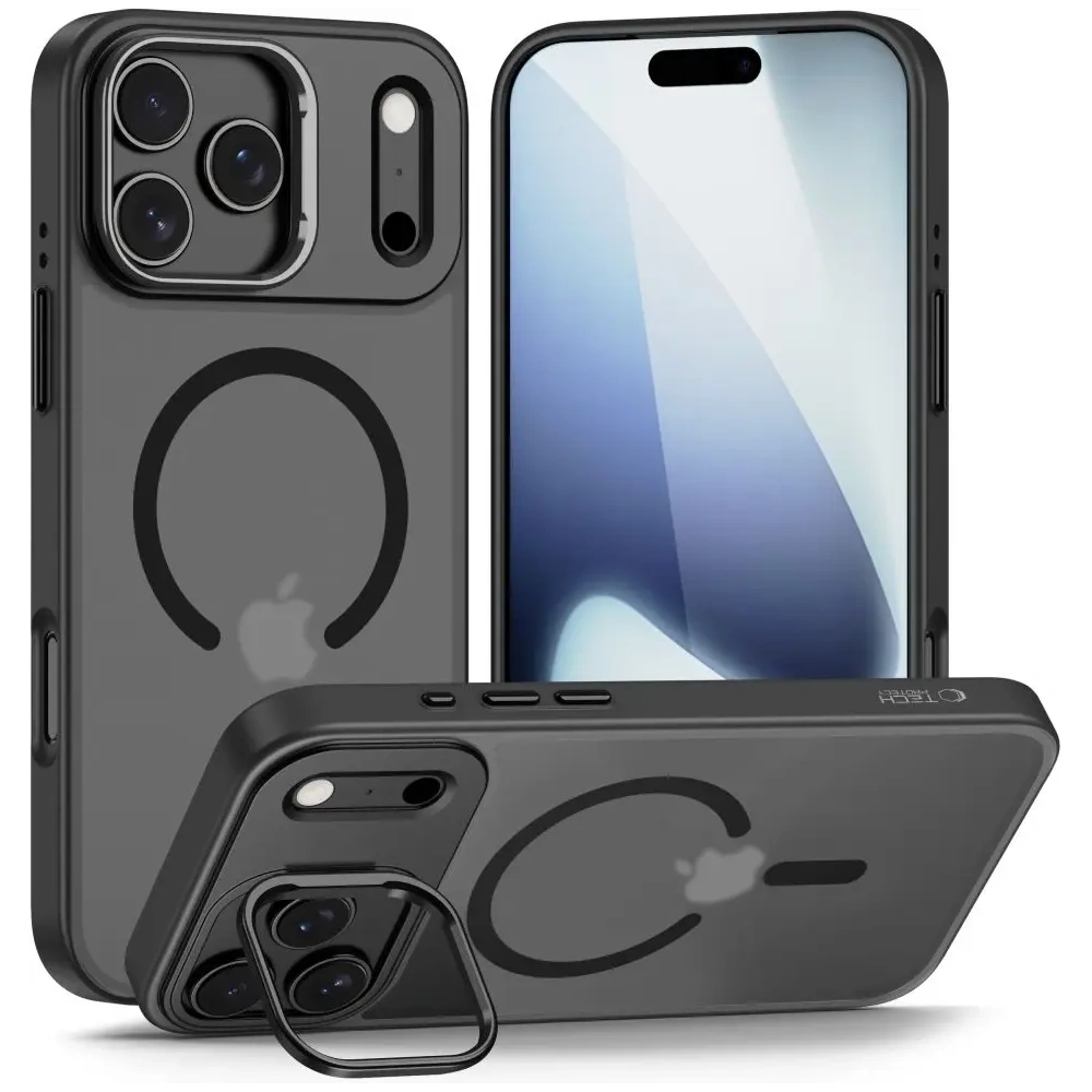Etui Tech-Protect Magstand MagSafe do Apple iPhone 17 Pro Matte Black