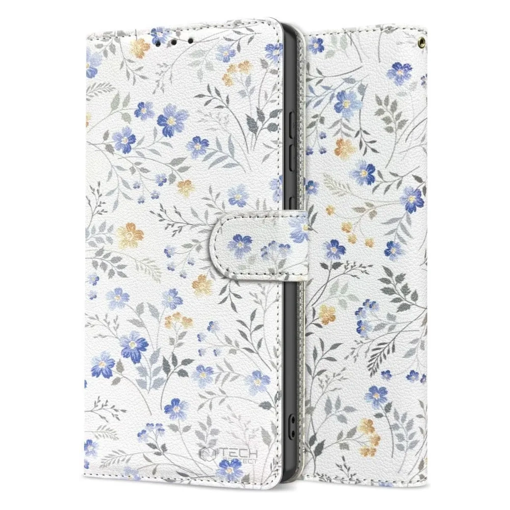 Etui z klapką Tech-Protect Wallet do Samsung Galaxy A26 5G / A17 4G / 5G Spring Flowers