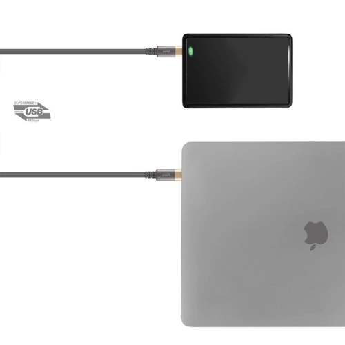 Buy Moshi USB-C Monitor Cable (USB Type-C), 1 m (Gray/Gold) - MOSH007GRYGLD - {ean13} - Home Screen Store Europe
