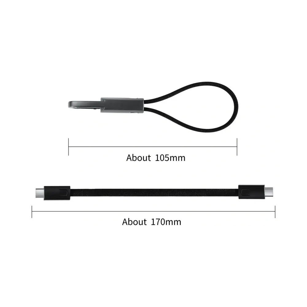 Kabel Tech-Protect Ultraboost DNA Keychain USB-C / USB-C Cable PD 60W / 3A Iron Grey