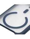 Etui z pierścieniem magnetycznym Bizon Case MatteO do Apple iPhone 17 Pro przydymione-granatowe
