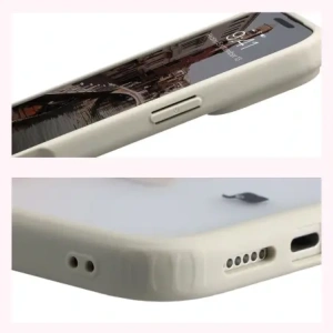 Etui z pierścieniem magnetycznym Bizon Case MatteO do Apple iPhone 17 Pro Max przydymione-beżowe