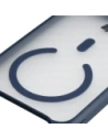 Etui z pierścieniem magnetycznym Bizon Case MatteO do Apple iPhone 17 Pro Max przydymione-granatowe