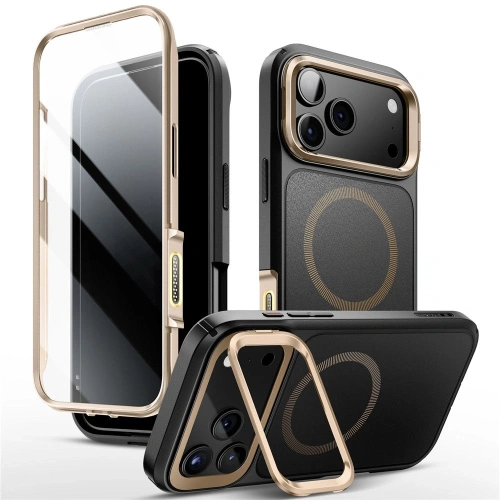 Etui Supcase IBLSN Ares Flip Mag MagSafe do Apple iPhone 17 Pro Desert Gold