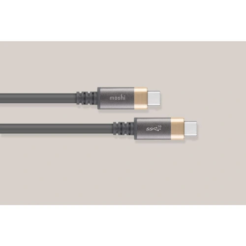 Buy Moshi USB-C Monitor Cable (USB Type-C), 1 m (Gray/Gold) - MOSH007GRYGLD - {ean13} - Home Screen Store Europe