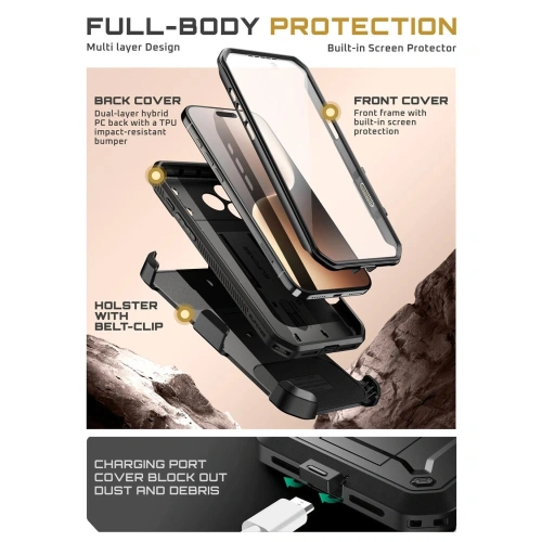 Etui Supcase Unicorn Beetle Pro do Apple iPhone 17 Pro Black