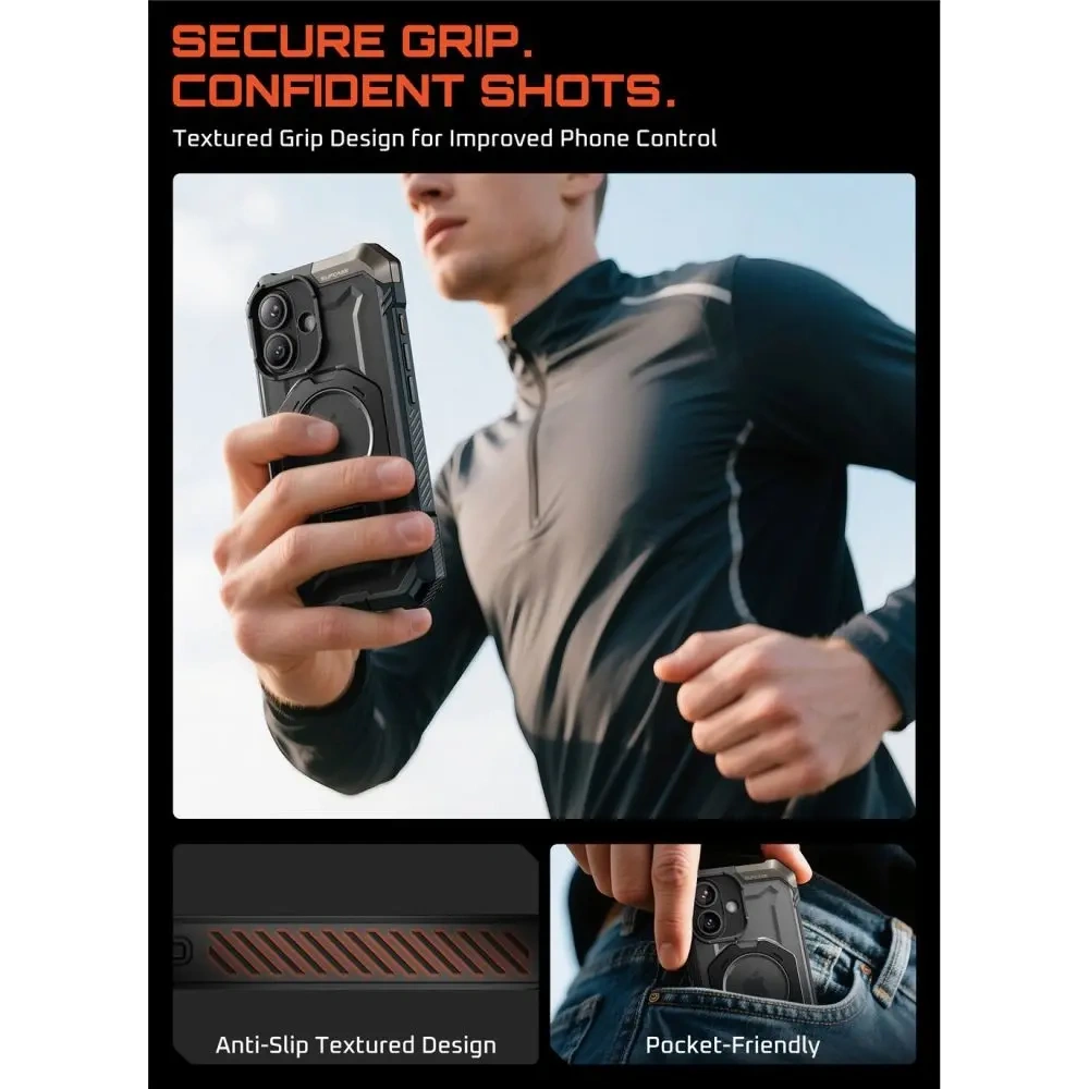 Etui Supcase Unicorn Beetle Grip Mag MagSafe do Apple iPhone 17 Black