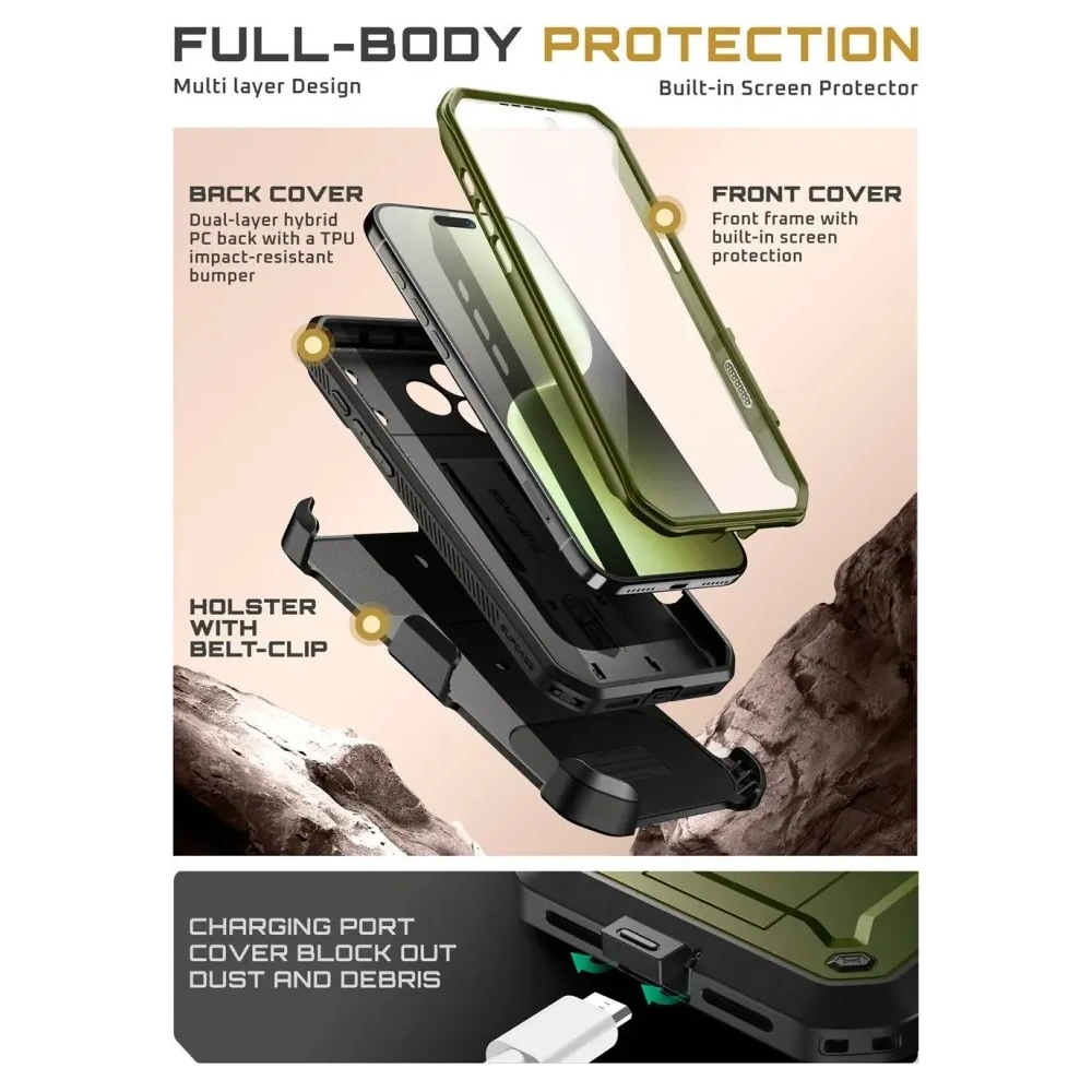 Etui Supcase Unicorn Beetle Pro do Apple iPhone 17 Pro Guldan