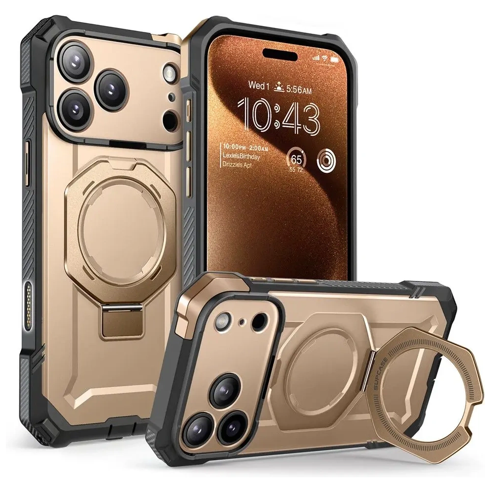 Etui Supcase Unicorn Beetle Grip Mag MagSafe do Apple iPhone 17 Pro Desert Gold