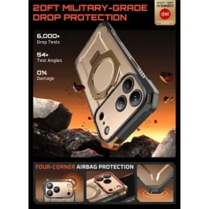 Etui Supcase Unicorn Beetle Grip Mag MagSafe do Apple iPhone 17 Pro Desert Gold