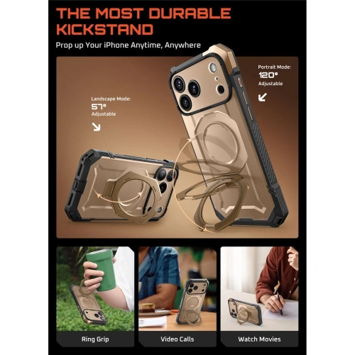 Etui Supcase Unicorn Beetle Grip Mag MagSafe do Apple iPhone 17 Pro Desert Gold