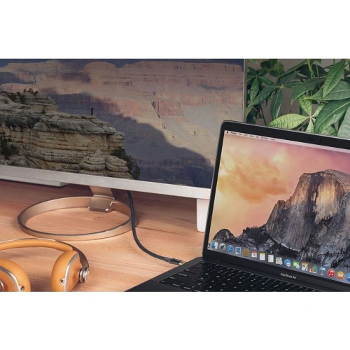 Buy Moshi USB-C Monitor Cable (USB Type-C), 1 m (Gray/Gold) - MOSH007GRYGLD - {ean13} - Home Screen Store Europe