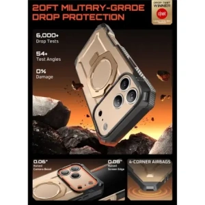 Etui Supcase Unicorn Beetle Grip Pro Mag MagSafe do Apple iPhone 17 Pro Desert Gold