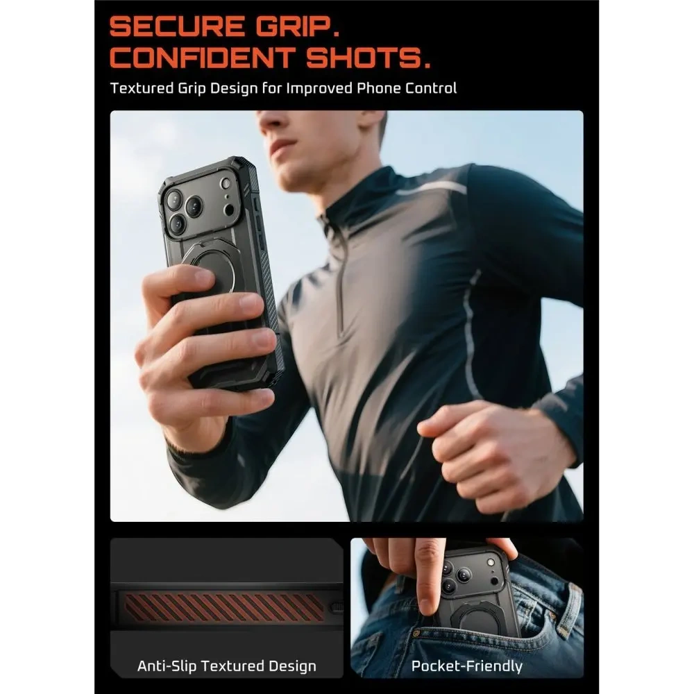 Etui Supcase Unicorn Beetle Grip Pro Mag MagSafe do Apple iPhone 17 Pro Black