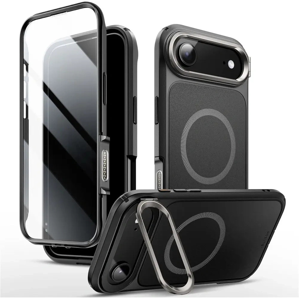Etui Supcase IBLSN Ares Flip Mag MagSafe do Apple iPhone Air Black