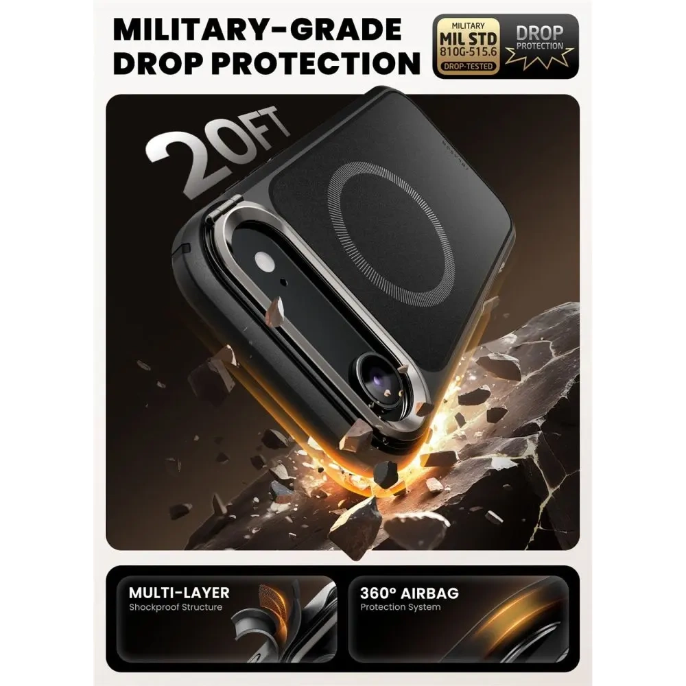 Etui Supcase IBLSN Ares Flip Mag MagSafe do Apple iPhone Air Black