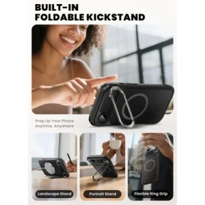 Etui Supcase IBLSN Ares Flip Mag MagSafe do Apple iPhone 17 Air Black