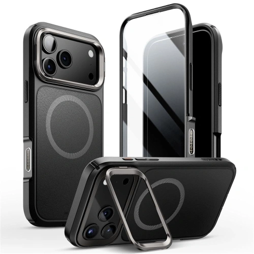Etui Supcase IBLSN Ares Flip Mag MagSafe do Apple iPhone 17 Pro Max Black