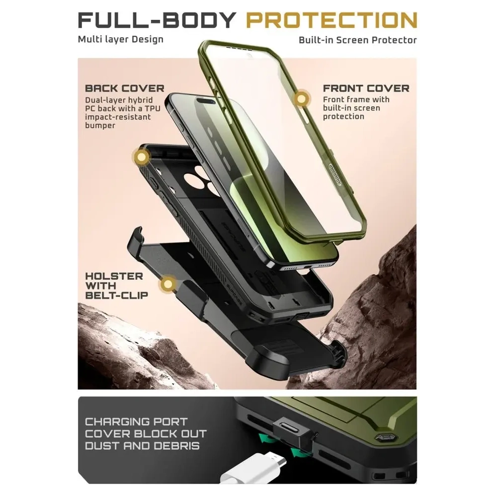 Etui Supcase Unicorn Beetle Pro do Apple iPhone 17 Pro Max Guldan