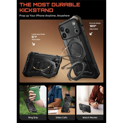 Etui Supcase Unicorn Beetle Grip Mag MagSafe do Apple iPhone 17 Pro Max Black