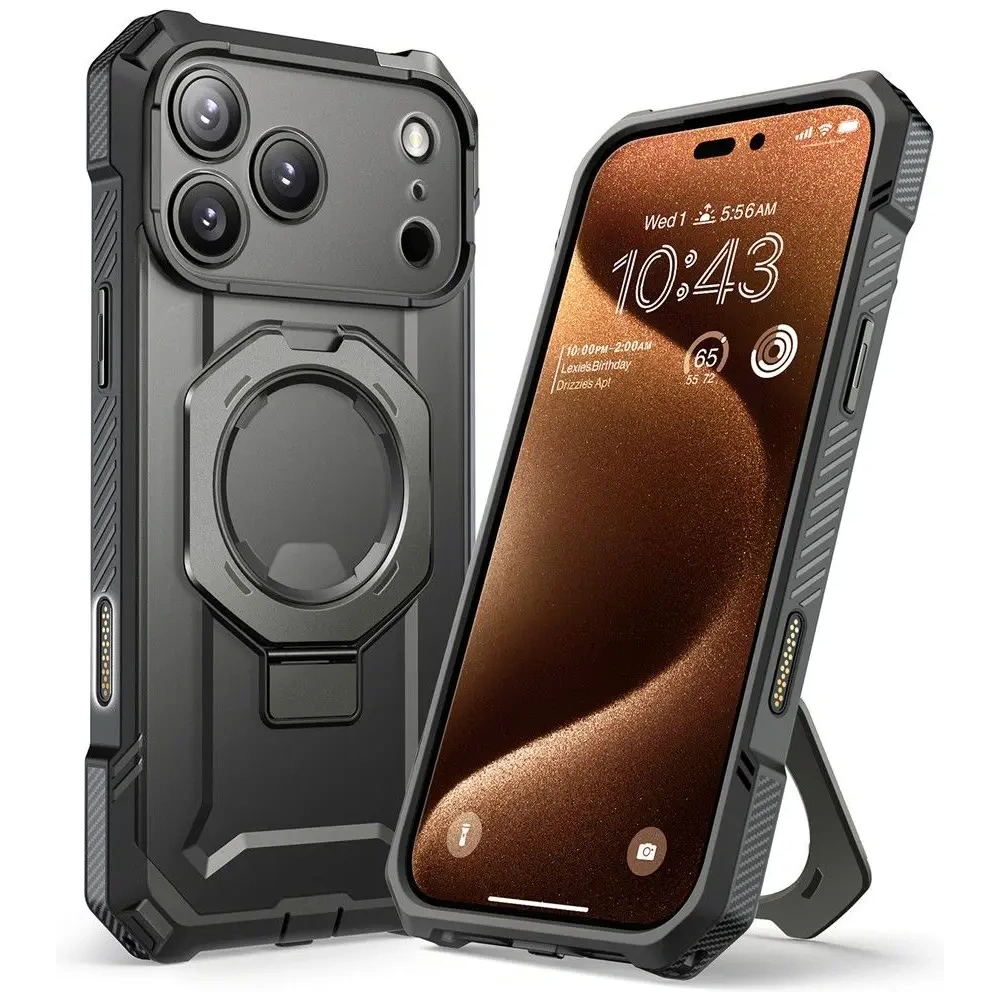 Etui Supcase Unicorn Beetle Grip Mag MagSafe do Apple iPhone 17 Pro Max Grey