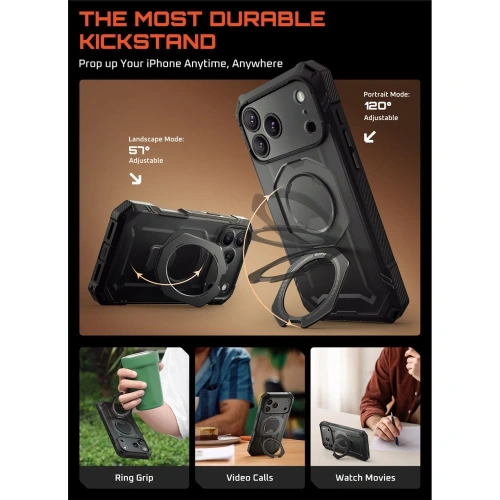Etui Supcase Unicorn Beetle Grip Pro Mag MagSafe do Apple iPhone 17 Pro Max Black