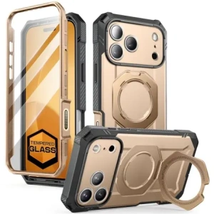 Etui Supcase Unicorn Beetle Grip Pro Mag MagSafe do Apple iPhone 17 Pro Max Desert Gold