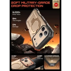 Etui Supcase Unicorn Beetle Grip Pro Mag MagSafe do Apple iPhone 17 Pro Max Desert Gold