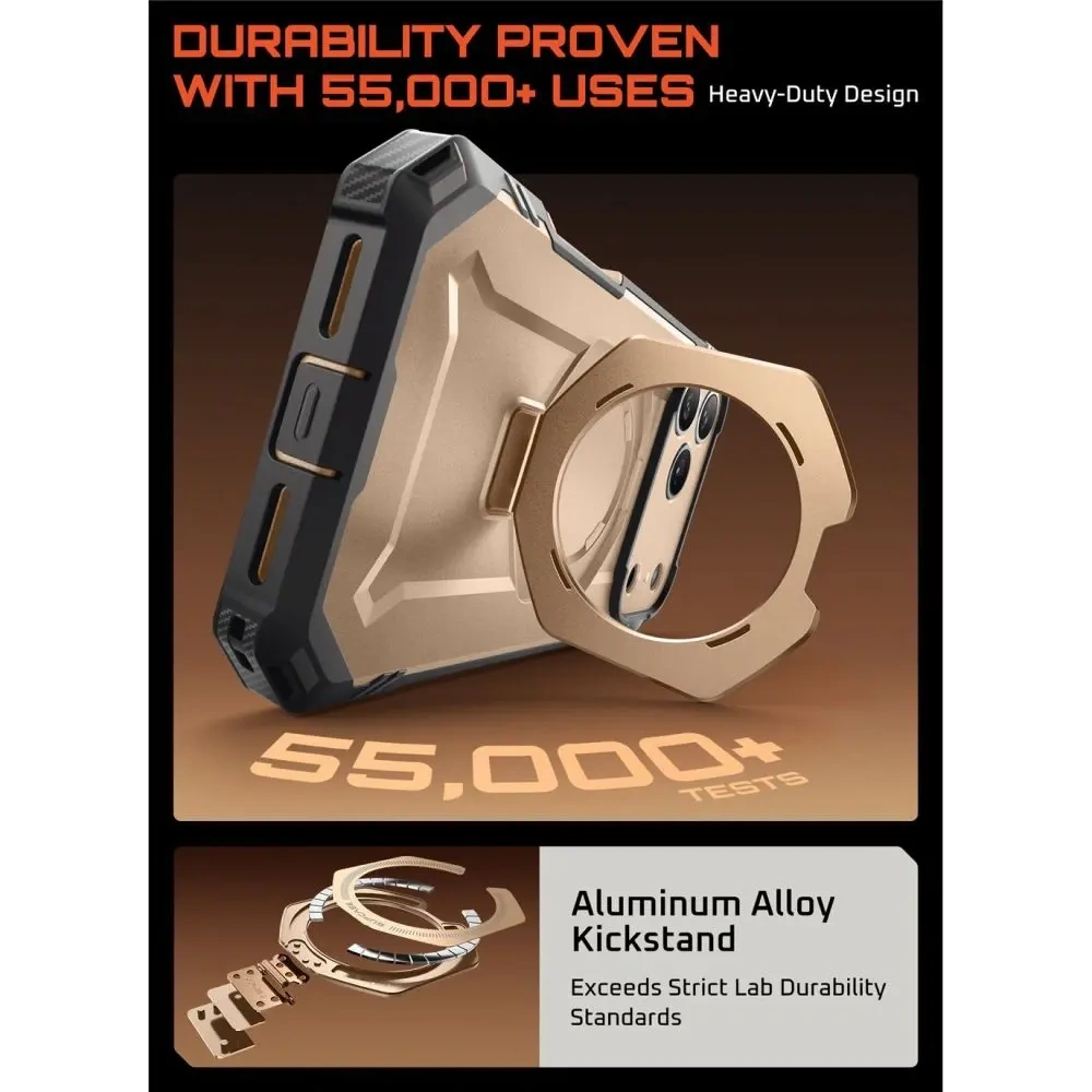 Etui Supcase Unicorn Beetle Grip Pro Mag MagSafe do Apple iPhone 17 Pro Max Desert Gold
